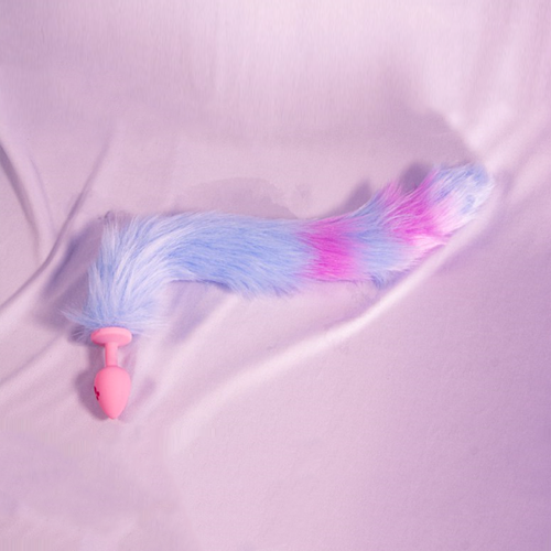 Plug cola de Zorra multicolor